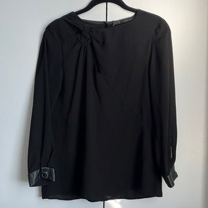 Zara Sheer Cut-Out Blouse - S